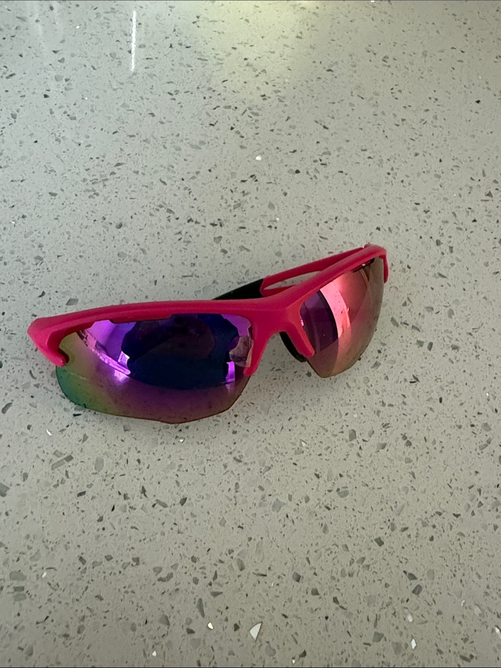 Pink Ironman running sunglasses